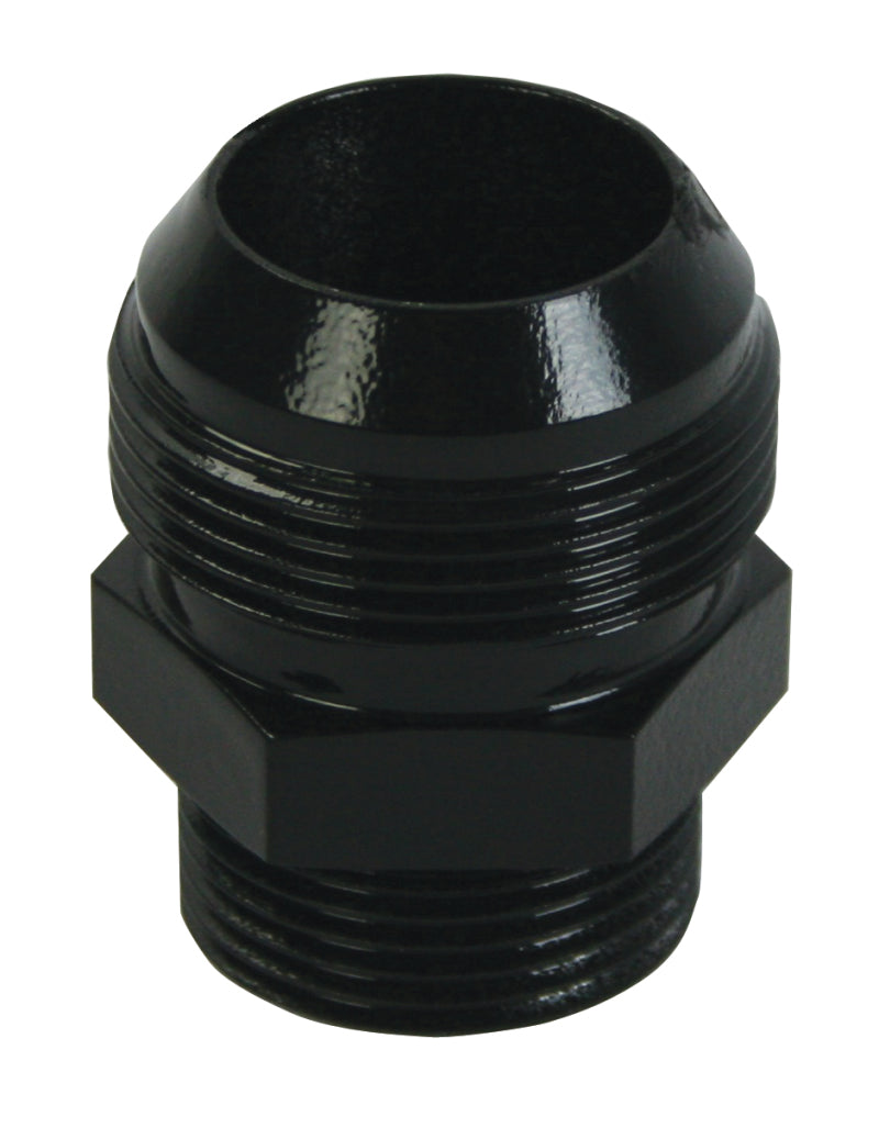 Moroso Electric Water Pump Hose Adapter -16An to -20An Hose - Black Anodized Fittings Moroso