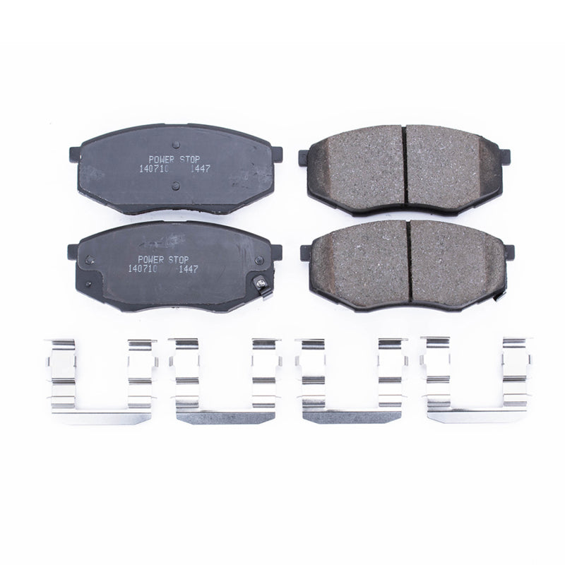 Power Stop 10-11 Hyundai Tucson Front Z17 Evolution Ceramic Brake Pads w/Hardware Brake Pads - OE PowerStop