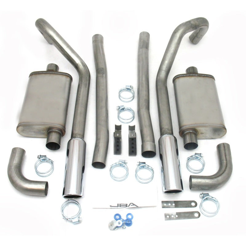 JBA 65-70 Ford Mustang 260-428 409SS Dual Under Rear Valance Header Back Exhaust Header Back JBA