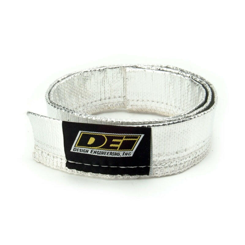 DEI Heat Sheath 3/4in x 3ft - Aluminized Sleeving - Sewn Edge Thermal Sleeves DEI