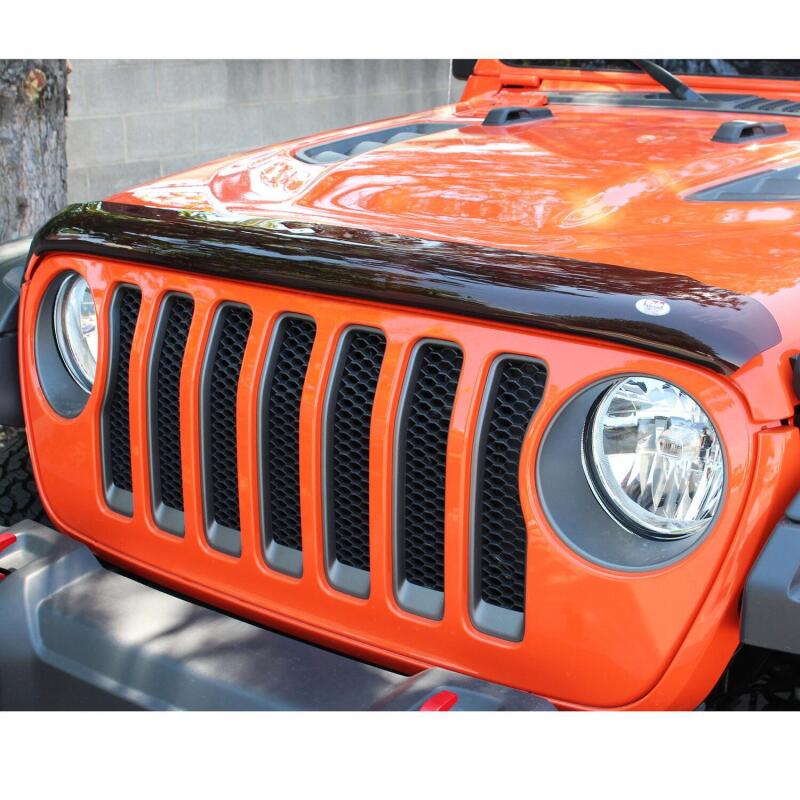 Westin 2018 Jeep Wrangler JL Wade Platinum Bug Shield - Smoke Stone/Bug Deflectors Westin