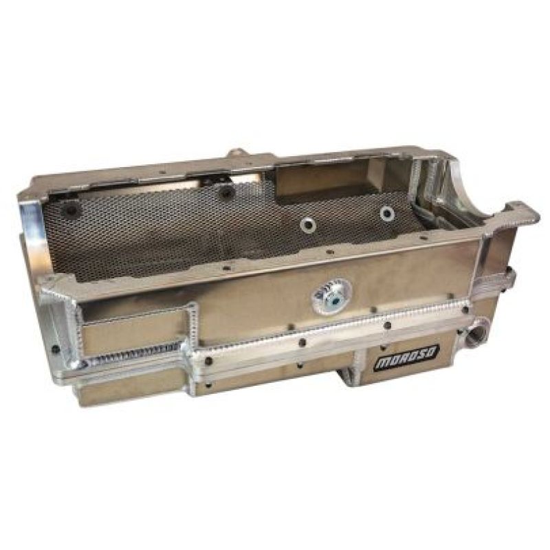 Moroso Brodix 5.00in Bore Space BBC 2 Piece -16AN External Wet Sump Aluminum Oil Pan Oil Pans Moroso