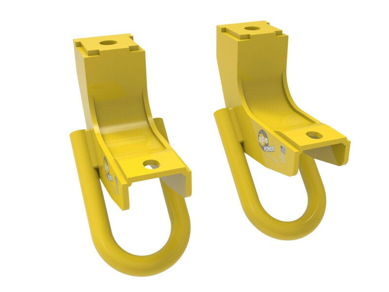 aFe Toyota Tundra 2022 V6-3.5L (tt) Front Tow Hook Yellow Tow Hooks aFe