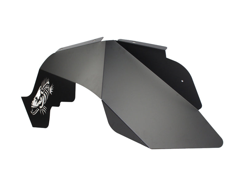 Fishbone Offroad 07-18 Jeep Wrangler JK Logo Aluminum Inner Fenders - Black Powdercoat Fenders Fishbone Offroad