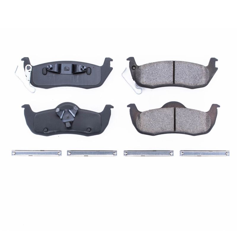 Power Stop 06-10 Jeep Commander Rear Z17 Evolution Ceramic Brake Pads w/Hardware Brake Pads - OE PowerStop