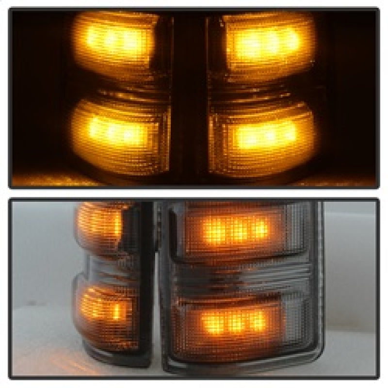 xTune Ford Superduty 08-14 F250-F550 Amber LED Mirror Signal Lens - Smoke ACC-LED-FDSD08-MR-SM Side Mirrors SPYDER