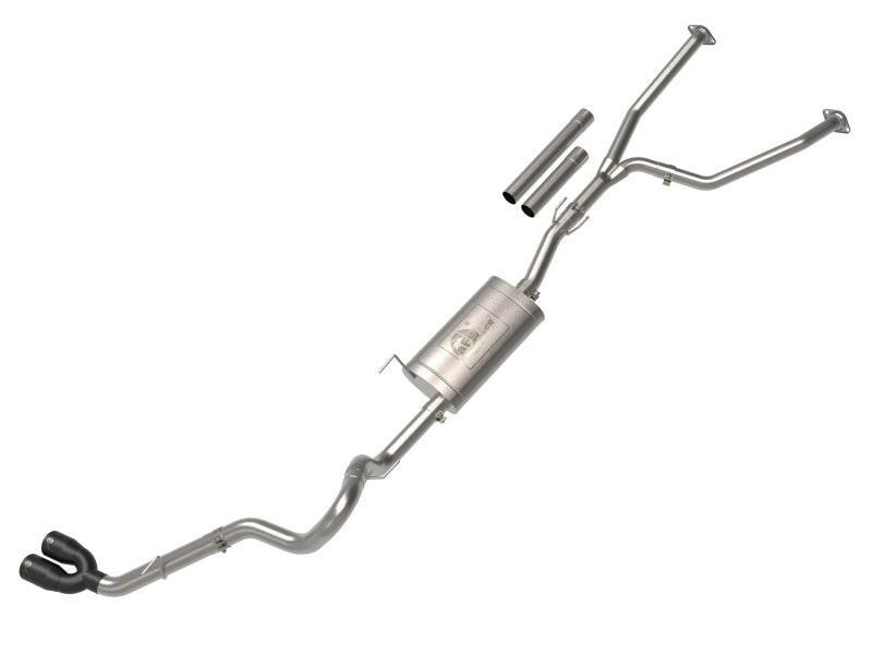 aFe 2022 Toyota Tundra V6-3.5L (tt) Vulcan Series 2.5in to 3in 304 SS Cat-Back Exhaust w/ Black Tip Catback aFe