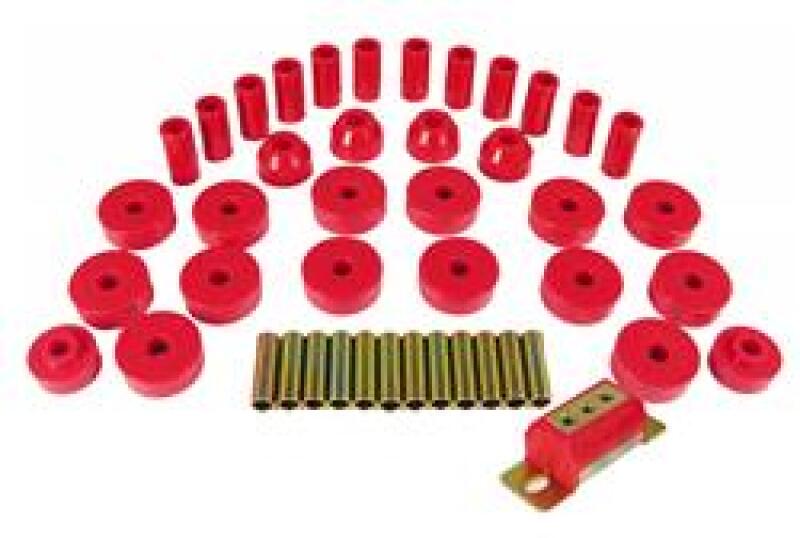 Prothane 74-75 Jeep CJ5 Total Kit - Red Bushings - Full Vehicle Kits Prothane