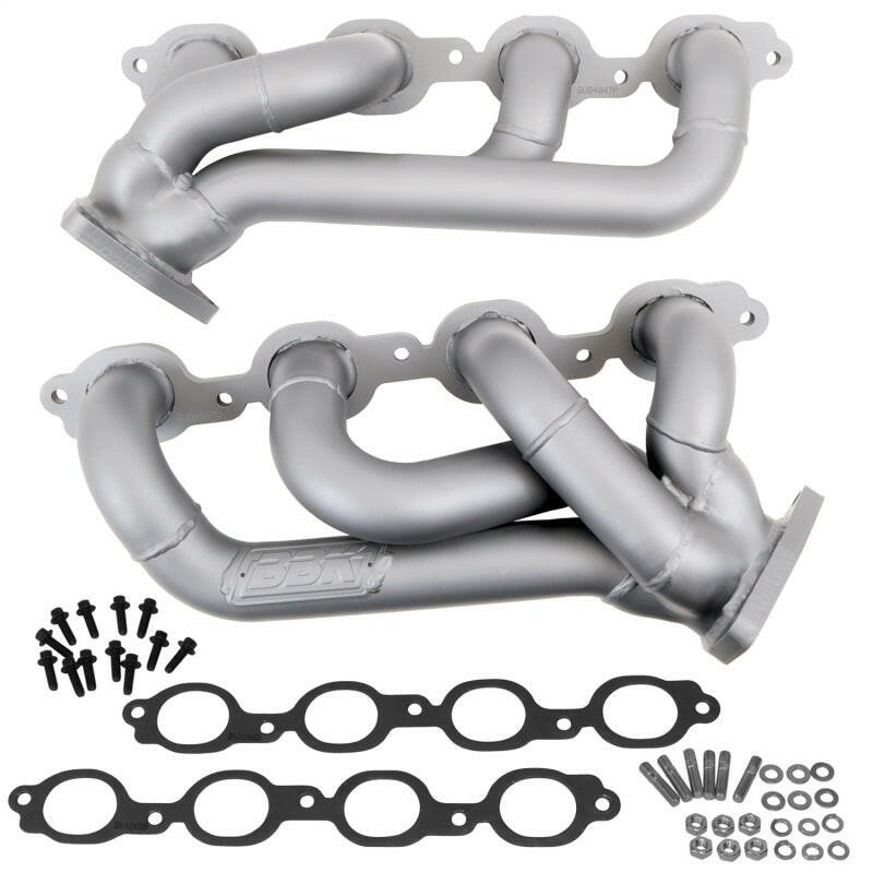 BBK 14-18 GM Truck 5.3/6.2 1 3/4in Shorty Tuned Length Headers - Titanium Ceramic Headers & Manifolds BBK