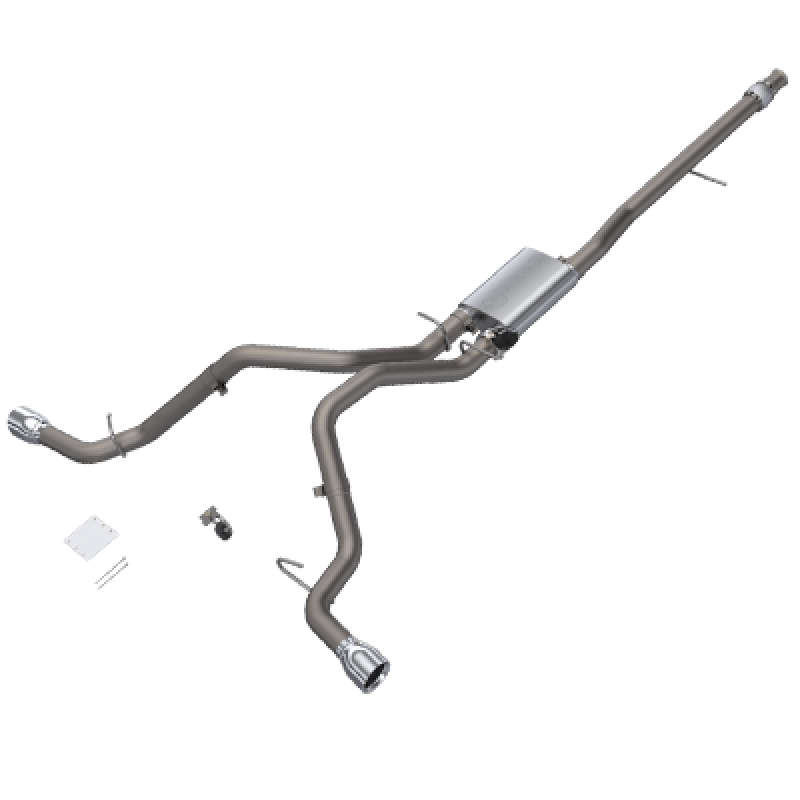 QTP 2014-2018 Silverado/Sierra QTP Screamer Split Rear Exit Cat Back Catback QTP