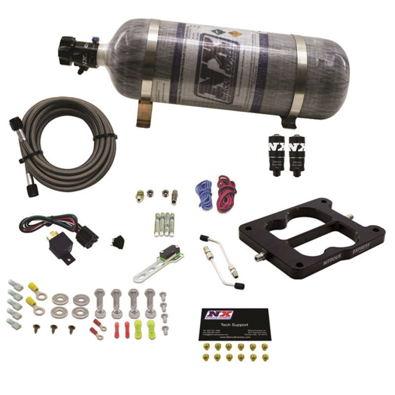 Nitrous Express Q-Jet/Holley Spread Bore Hitman Plus Nitrous Kit w/Composite Bottle Nitrous Systems Nitrous Express