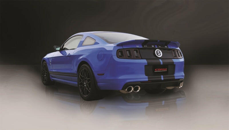 Corsa 2013-2014 Ford Mustang Shelby GT500 5.8L V8 Polished Sport Axle-Back + XO Exhaust Axle Back CORSA Performance