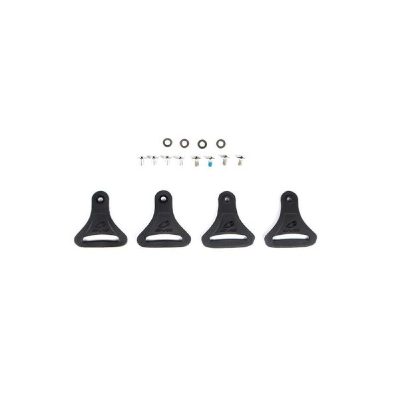 EVS Axis D-Rings Kit (2 Flush/2 Swivel/Hardware) - Black Body Protection EVS