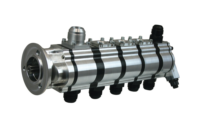 Moroso T3 Series Alston 5 Stage Dry Sump Oil Pump - Tri-Lobe - V-Band Clamp - 1.200 Pressure Oil Pumps Moroso