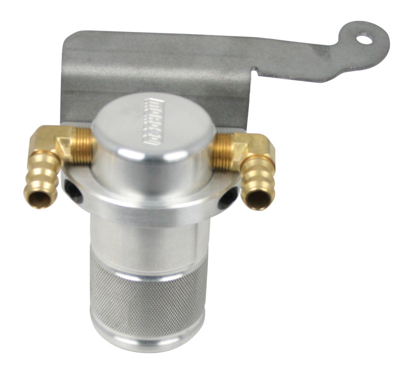 Moroso 11-14 Ford Mustang GT Air/Oil Separator Catch Can - Small Body - Billet Aluminum Oil Catch Cans Moroso