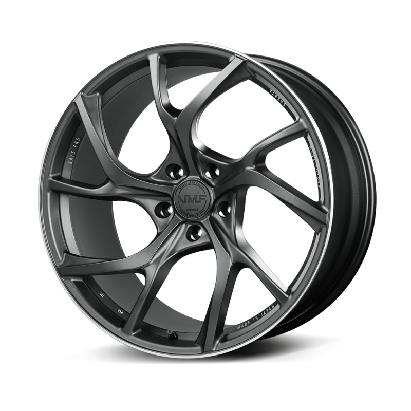 Versus VMF C-01 19x8.5 +45 5x108 Matte Gunblack / Rim Edge DC Wheels - Forged Versus