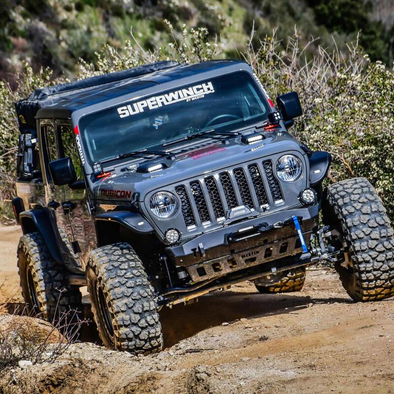 Westin 18-20 Jeep Wrangler JL 2dr LED Hood Scoops - Textured Black Hood Vents Westin