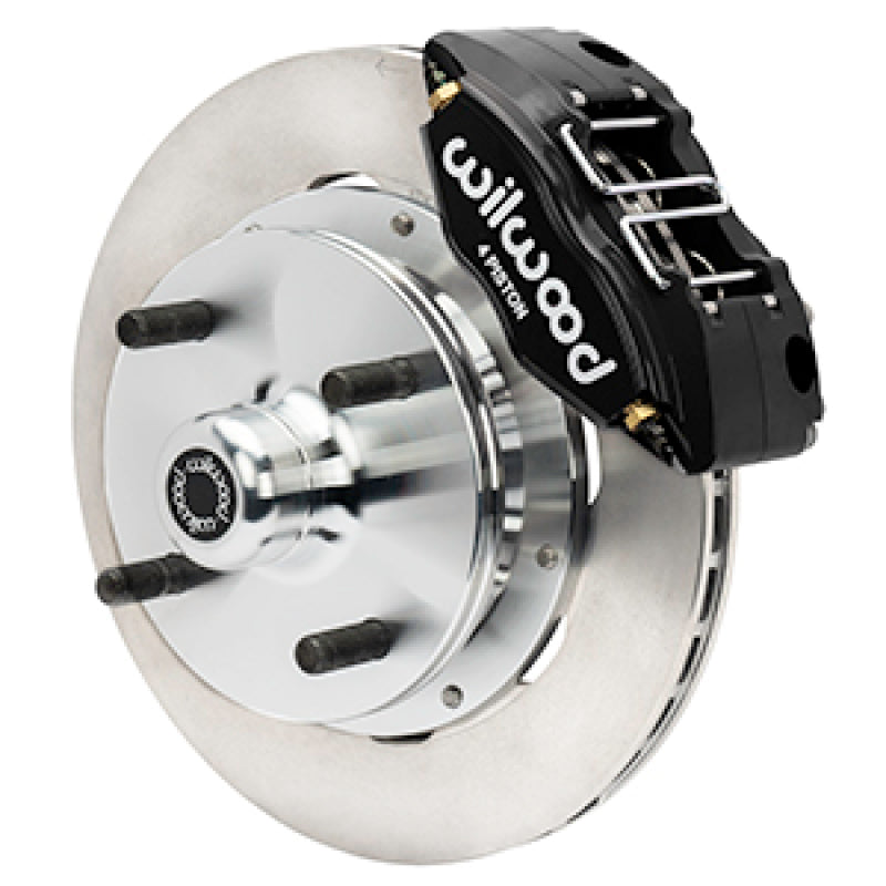 Wilwood 70-72 Porsche 914 Front Powerlite Brake Kit Plain Face - Black Brake Kits - Performance Blank Wilwood