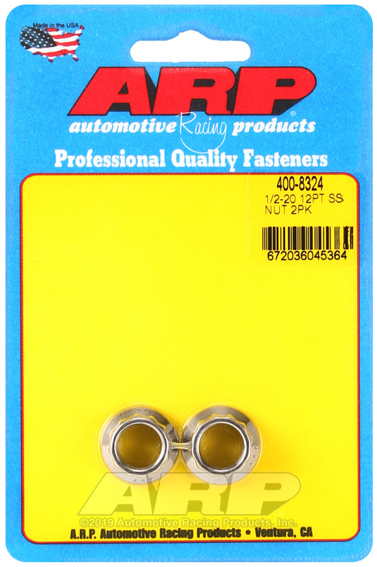 ARP 1/2-20 SS 12pt nut kit Hardware Kits - Other ARP
