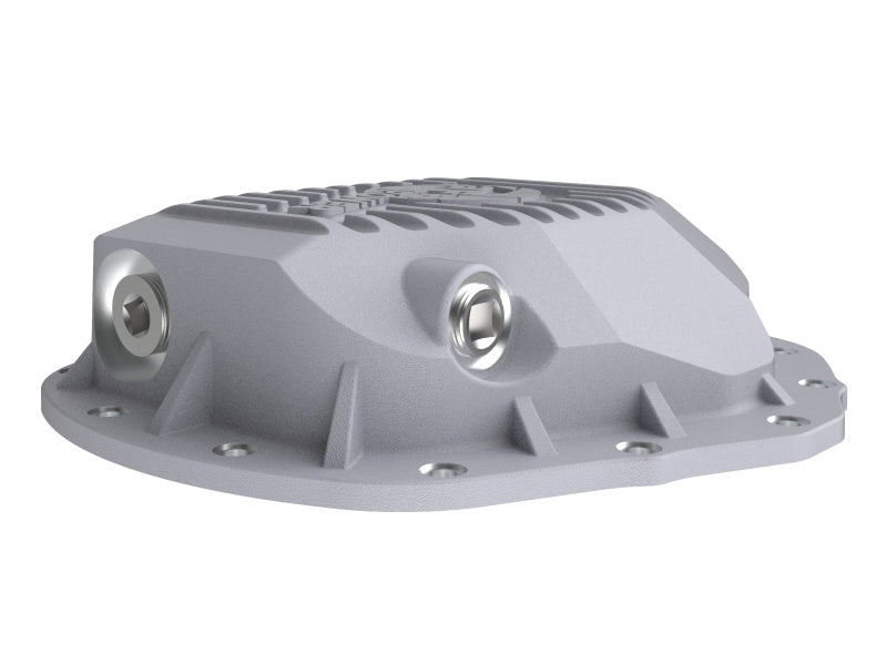 aFe Street Series Rear Differential Cover Raw w/ Machined Fins 20-21 GM Trucks V8-6.6L Diff Covers aFe