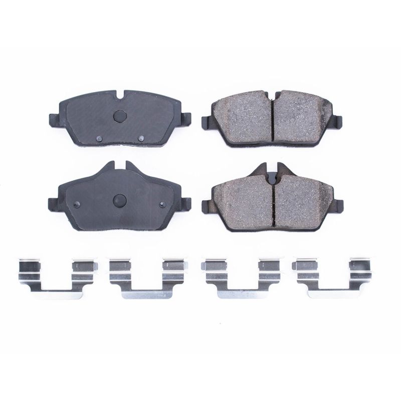 Power Stop 07-19 Mini Cooper Front Z17 Evolution Ceramic Brake Pads w/Hardware Brake Pads - OE PowerStop