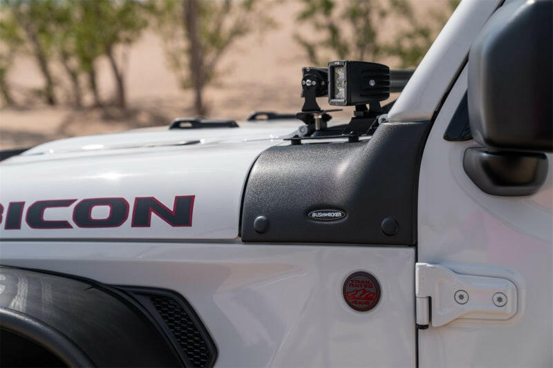 Bushwacker 18-19 Jeep Wrangler JL Trail Armor Cowl Guard - Black Body Armor & Rock Rails Bushwacker