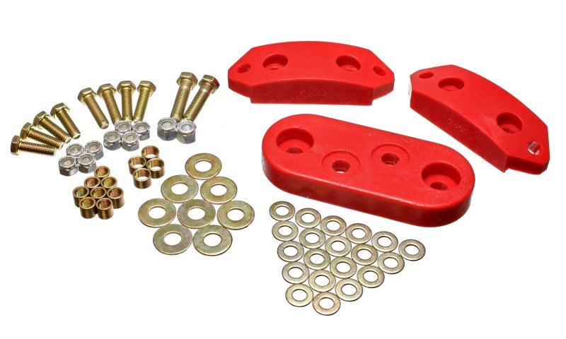 Energy Suspension 61-73 VW Beetle/70-73 Super Beetle Red Motor and Trans Mount Bushings (Inc H/W) Bushing Kits Energy Suspension