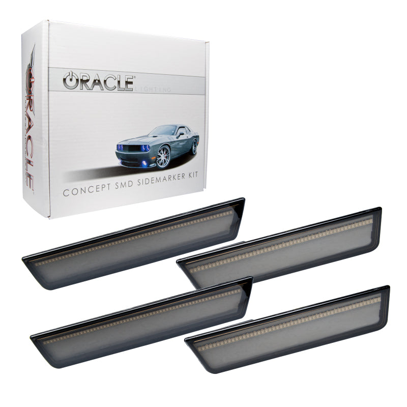 Oracle 08-14 Dodge Challenger Concept Sidemarker Set - Tinted - No Paint Light Strip LED ORACLE Lighting