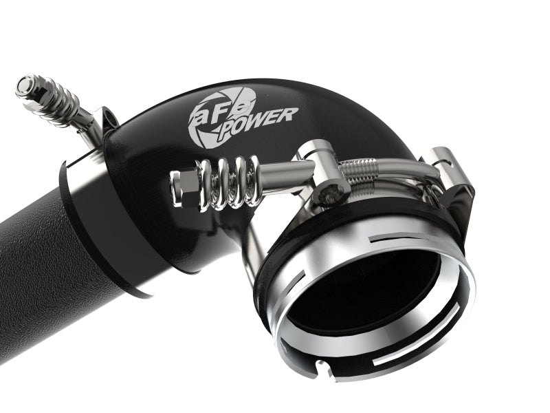 aFe 17-22 BMW 540i (G30/G31/G38) B58 L6 3.0L (t) BladeRunner 3in Aluminum Hot Charge Pipe - Black Intercoolers aFe