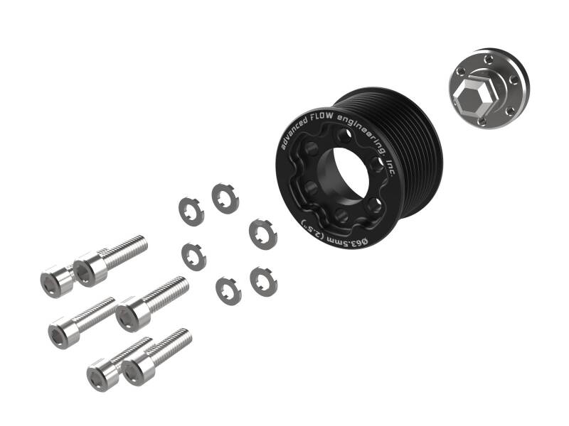 aFe 15-23 Dodge Challenger / 15-23 Dodge Charger SRT Hellcat 2.50in Supercharger Power Pulley Kit Pulleys - Crank, Underdrive aFe