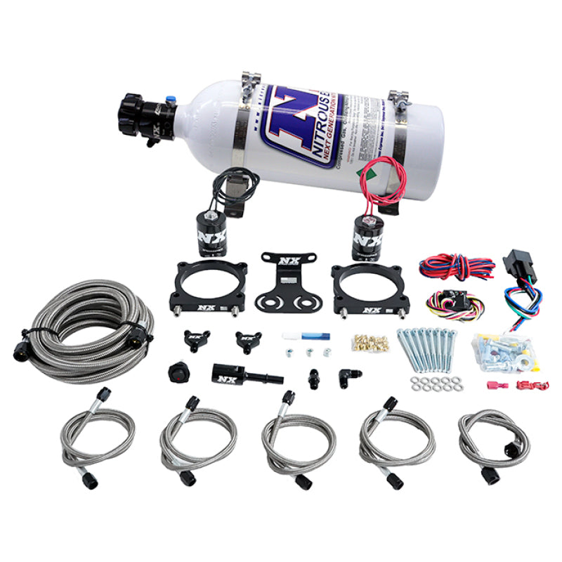 Nitrous Express 2024+ Ford Mustang 5.0L Dual Throttle Body Plate System w/5lb Bottle Nitrous Systems Nitrous Express