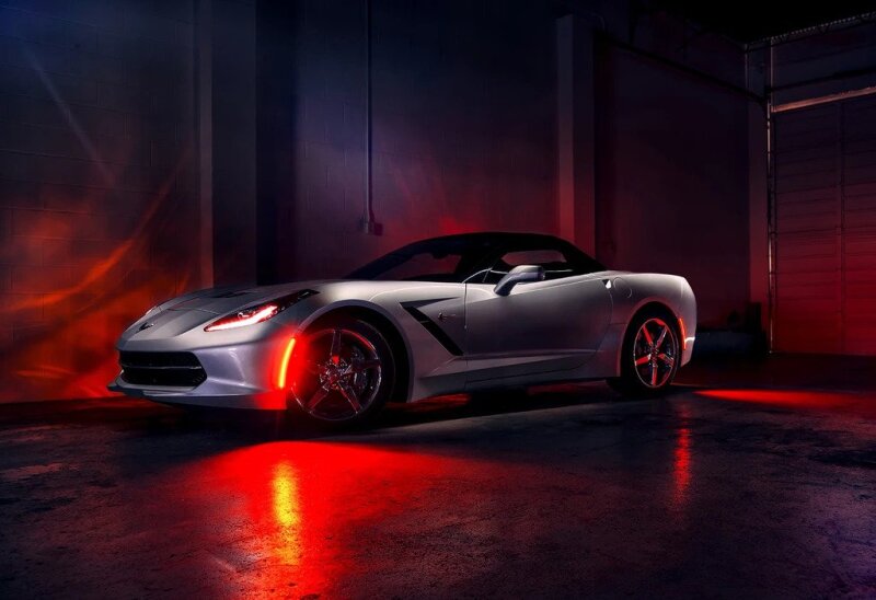 Oracle Chevrolet Corvette C7 Concept Sidemarker Set - Clear - No Paint Light Strip LED ORACLE Lighting