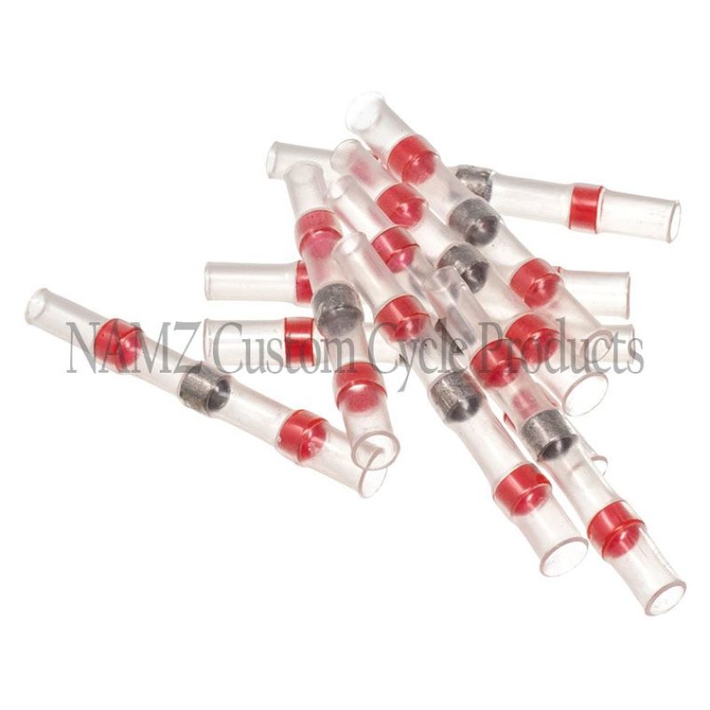 NAMZ Heat Shrinkable Butt Splice w/Low Temp Solder Terminals 22-18 AWG (10 Pack) Wiring Connectors NAMZ