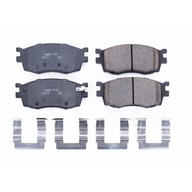 Power Stop 06-11 Hyundai Accent Front Z17 Evolution Ceramic Brake Pads w/Hardware Brake Pads - OE PowerStop