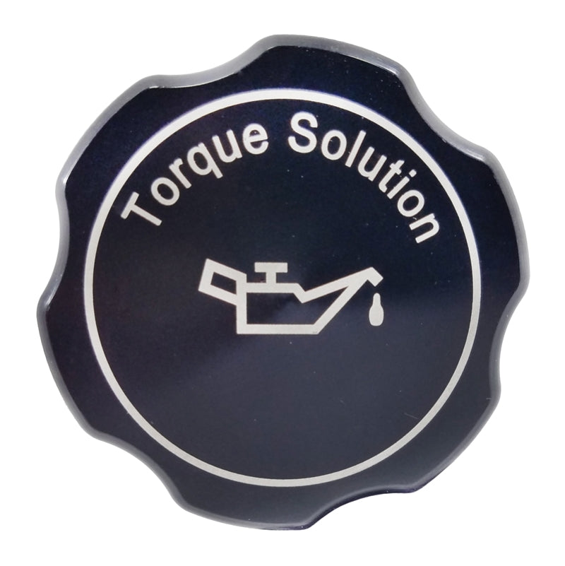 Torque Solution Billet Oil Cap 89+ Subaru - Black Oil Caps Torque Solution
