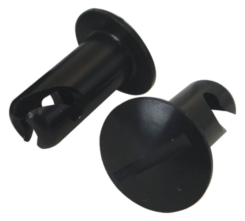 Moroso Quick Fastener - Oval Head - 5/16in x .500in - Aluminum - Black - 10 Pack Fittings Moroso