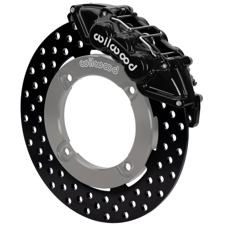 Wilwood 19-22 Honda Talon 1000 Black 6-Piston Front Kit 11.25in - Drilled Rotors Brake Kits - Performance Drill Wilwood