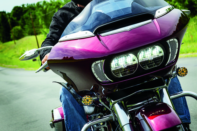 Kuryakyn Mesh Headlight Vent Accents Chrome Bolts Kuryakyn