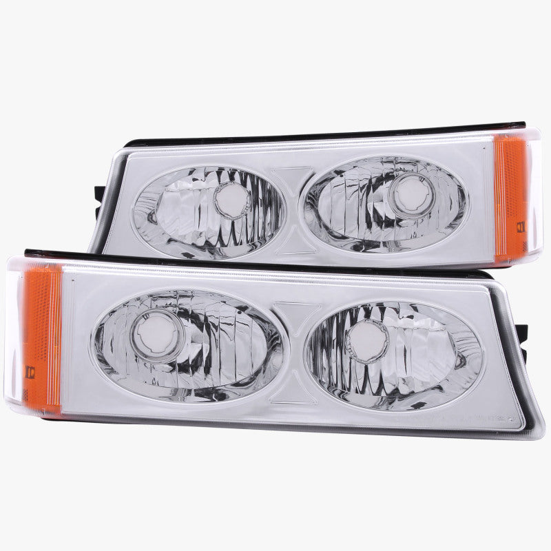 ANZO 2003-2006 Chevrolet Silverado 1500 Euro Parking Lights Crystal Lights Corner ANZO