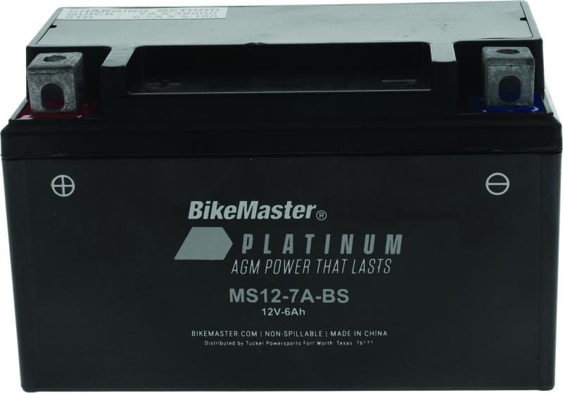BikeMaster AGM Battery - MS12-7A-BS Batteries BikeMaster