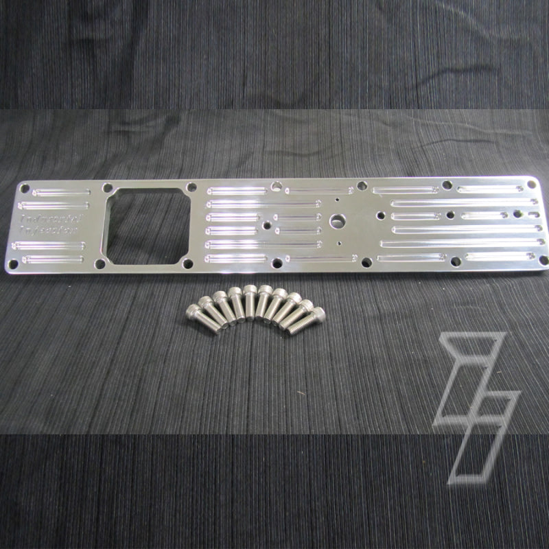Industrial Injection 99-02 Dodge Cummins 5.9L PDM Billet Intake Plate Polished PDM By Intake Spacers Industrial Injection
