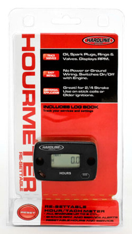 Hardline Resettable Hour Meter w/Service Alerts Hour Meters Hardline