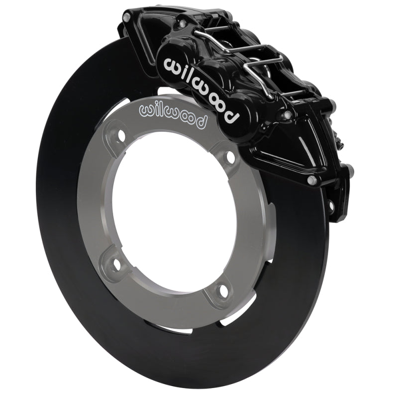 Wilwood 19-22 Honda Talon 1000 Black 6-Piston Front Kit 11.25in - Plain Face Steel Rotors Brake Kits - Performance Drill Wilwood