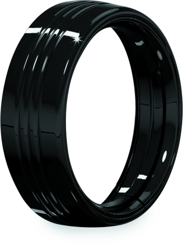Kuryakyn 7inch Headlamp Trim Ring Gloss Black Headlights Kuryakyn