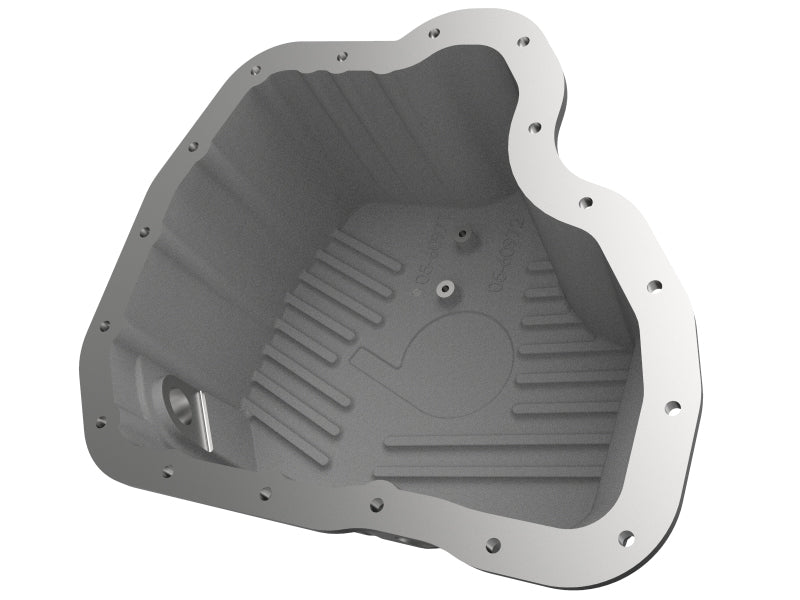 aFe POWER GM Diesel Trucks 01-10 V8-6.6L (td) Pro Series Engine Oil Pan Black w/ Machined Fins Diff Covers aFe