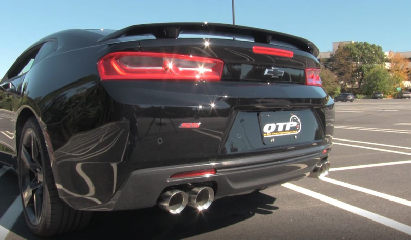QTP 2016-2024 Chevrolet Camaro SS QTP Screamer Axle Back Quad Tip Bumper Axle Back QTP