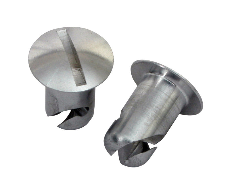 Moroso Quick Fastener - Oval Head - 7/16in x .450in - Aluminum - 10 Pack Fittings Moroso