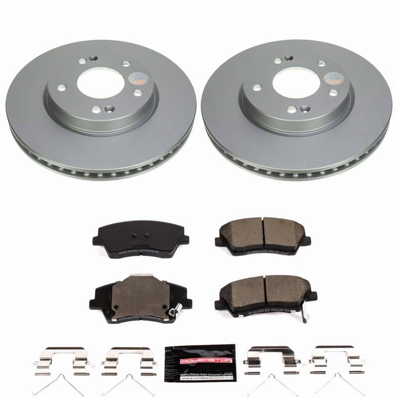 Power Stop 23-24 Kia Niro Front Z23 Coated Brake Kit Brake Kits - Performance D&S PowerStop