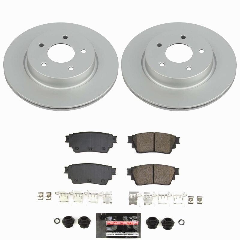 Power Stop 21-25 Nissan Rogue Rear Z23 Coated Brake Kit Brake Kits - Performance D&S PowerStop