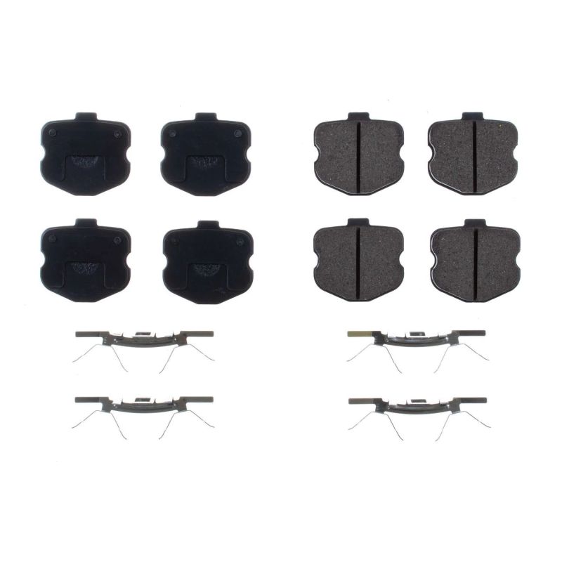 Power Stop 06-13 Chevrolet Corvette Rear Z17 Evolution Ceramic Brake Pads w/Hardware Brake Pads - OE PowerStop